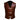 Mens Bikers Vest Genuine Cow Leather Brown Waistcoat with Chrome Hooks - CH-BRW