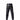 Men Black Leather Biker Style Jeans Pants Trousers with White Piping -J10 -