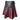 Mens Black & Red Leather Gladiator Pleated Utility Kilt Flat Front Pocket Wrap - K10-BLK-RED