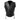 Mens Biker Style Vest Black Leather Motorcycle Waistcoat - B29 -