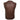 Mens Biker Style Vest Brown Leather Motorcycle Waistcoat - B10-Brw -