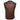 Mens Biker Style Vest Brown Leather Motorcycle Waistcoat - B10-Brw -