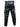 Mens Black Leather Bikers Jeans Pants Trouser - J8 -