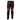 mens motorcycle bikers black with red stripes leather pants jeans trouser - j5-red -