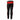mens motorcycle bikers black with red stripes leather pants jeans trouser - j5-red -