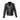 Mens Leather Jacket Black Spike Studded Rock Star Punk Style Cropped (F-SPIKE)