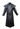 MENS RIDING HUNTING TRENCH COAT BLACKLEATHER DUSTER STEAMPUNK (T7-BLK)