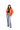 Womens Biker Hooded Sheep Leather Orange Jacket Quality Designer Jacket - ELF15
