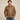 Mens Brown Sheepskin Leather Motorcycle Jacket Quilted Shoulders