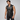 Gilet de motards pour hommes Gilet sans manches noir en cuir imprimé crocodile noir - BRANDO-HS-CROC