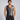 GILET STYLE MOTARD EN CUIR NOIR POUR HOMMES - B15-BLK