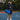 Sac polochon en cuir bleu véritable, salle de sport et affaires - Sac de week-end élégant pour un usage quotidien - GB10