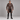 Mens Brown Leather Gothic Trench Coat