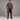 Mens Brown Leather Gothic Trench Coat