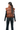 Women Sheep Leather Jacket Puffer Style Sleeveless Fashion Brown Jacket - ELF36