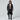 Mens Black Leather Hooded Gothic Trench Coat