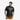 Chemise en cuir imprimé crocodile de style uniforme de police pour hommes - PSHS-BLK 