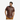 Chemise de style uniforme de police en cuir imprimé crocodile marron pour hommes - PSHS-CROC-BRW 