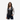 Gilet en cuir noir pour femme avec gilet de style motard à laçage latéral - W3 - BLK