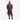 Mens Brown Crocodile Embossed Leather Duster Coat