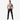 Men's Black Leather Bondage Pants With Red Piping - R2-RP