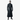 Mens Black Leather Gothic Trench Coat