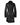 Ladies Black Cow Leather Steampunk Goth Style Trench Coat - T16 - BLK - 