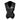 Ladies Black Leather Vest V-Shaped Neck Waistcoat - W8-BLK - 