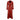 Ladies Red Leather Steampunk Style Trench Coat - T11 - RED - 