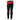 MENS MOTORCYCLE BIKERS BLACK with RED STRIPES LEATHER PANTS JEANS TROUSER - J5-RED
