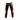 MENS BONDAGE PANTS BLACK & RED LEATHER HEAVY DUTY JEANS BLUF (R2-BLK-RED) - Leather Addicts - 