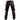 Men Black Leather with Red Piping Pants Heavy Duty Bondage Jeans - R2-RP - 