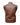 Men Brown Crocodile Print Leather Waistcoat Motorcycle Bikers Vest - B4-CROC-BRW - 