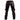 Men Black Leather with Red Piping Pants Heavy Duty Bondage Jeans - R2-RP - Leather Addicts - 
