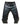 Mens Biker Style Jeans Black Leather Sleek 501 Style Pants Trouser - 501BLK - 