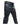 Mens Biker Style Jeans Black Leather Sleek 501 Style Pants Trouser - 501BLK - 