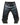 Mens Biker Style Jeans Black Leather Sleek 501 Style Pants Trouser - 501BLK - 