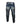 Mens Bikers Chaps Jeans Black Leather Motorcycle Trouser Pants - 