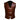 Mens Bikers Vest Genuine Cow Leather Brown Waistcoat with Chrome Hooks - CH-BRW -