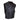 Mens Bikers Waistcoat SWAT Style Black Leather Vest  -  SWAT1 -