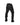 Mens Black Leather Biker Pants Side Laced Jeans Trouser - Slj-Blk - 