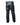 Mens Black Leather Bikers Style Motorcycle Jeans Pants - J6 - 