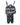 Mens Black Leather Straight Jacket Chastity Bondage Shorts Combo Rear Zip - SJ-COMBO - 