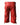 Mens Combat Cargo Shorts Genuine Red Leather - Cargo1 - Red - 