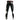 MENS BONDAGE TROUSERS BLACK RED WHITE LEATHER HEAVY DUTY