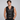 GILET DE MOTO MOTARD POUR HOMMES STYLE CUIR NOIR - B23 - BLK