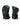 Unisex Black Leather Padded Mitts - Mitts3 - 