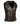 Women Black Leather Studded Vest Bikers Style Waistcoat - W5-BLK - 