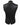 Womens Bikers Waistcoat Black Sheep Lamb Leather Vest - W11 - 