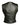 Womens Black Leather Vest Front Zipped Bikers Waistcoat  - W1 - 